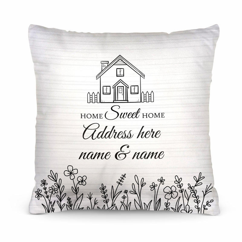 Home Sweet Home - 26cm x 26cm - Personalised Cushion