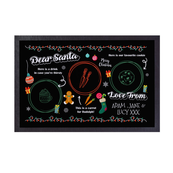 Christmas Eve - Personalised Door Mat - 60cm x 40cm