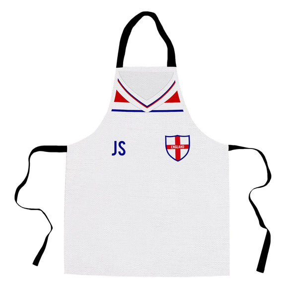 England - 1982 Home Shirt - Retro Football Novelty Water-Resistant, Lazer Cut (no fraying) Light Weight Adults Apron