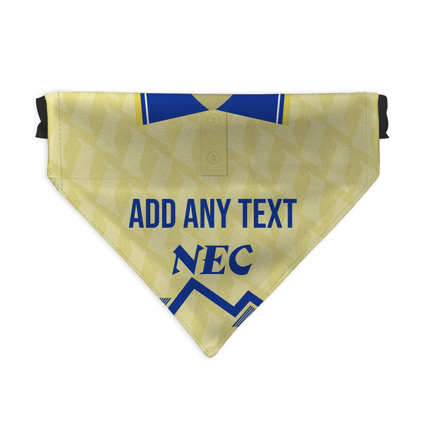 Everton 1990 Away Retro Shirt - Personalised Pet Bandana - 4 Sizes