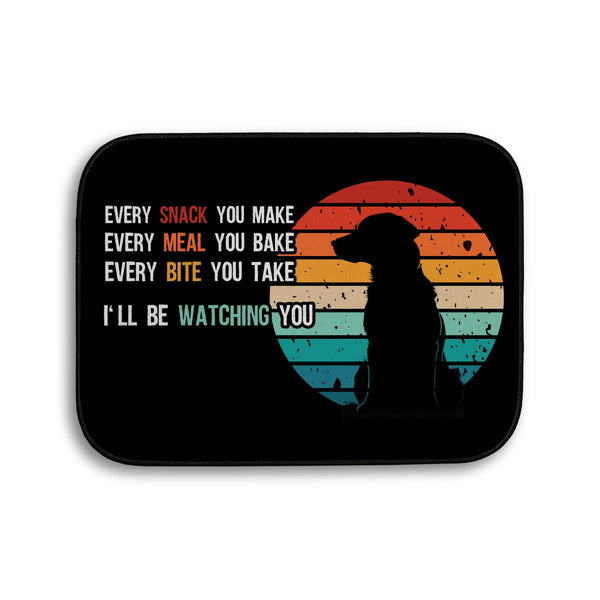 Every snack you make - Funny Lyrics - Personalised Pet food Mat