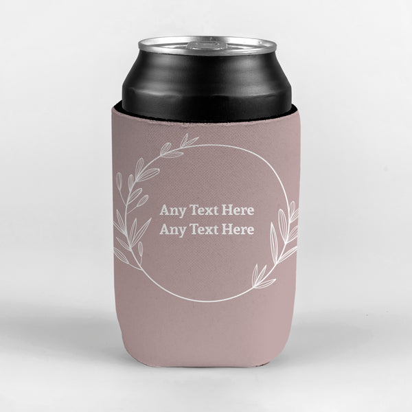 Floral Ring - Any Colour - Custom Personalised Drink Can Cooler