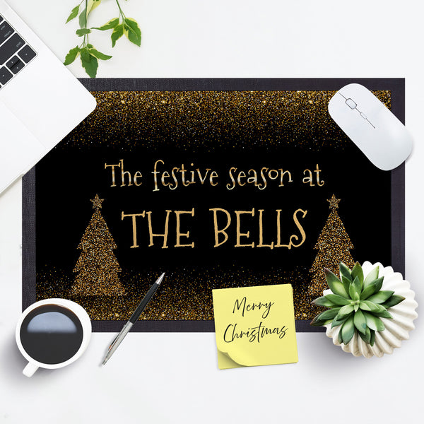 Christmas Trees -  Personalised Door Mat - 60cm x 40cm