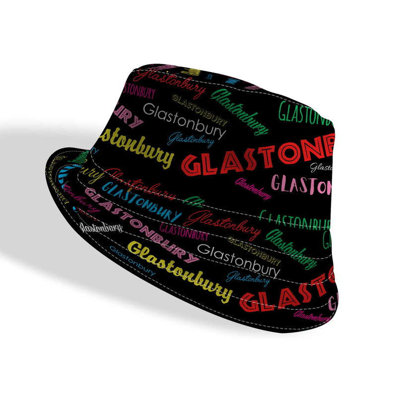 Glastonbury Text Bucket Hat