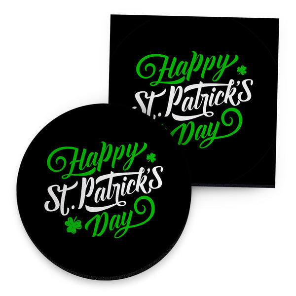 Happy St Patrick's - Drinks Coaster - Round or Square