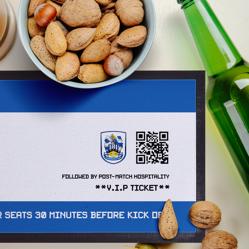 Huddersfield Town - Football Ticket Personalised Bar Runner - Officially Licenced