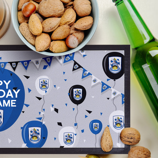 Huddersfield Town - Balloons Personalised Bar Runner - Officially Licenced