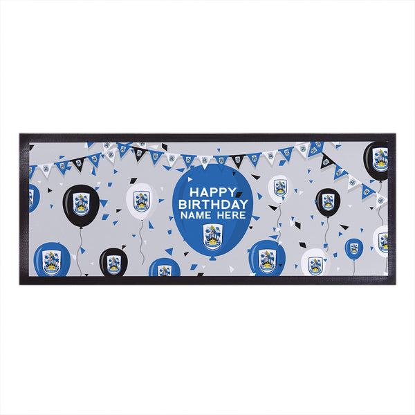 Huddersfield Town - Balloons Personalised Bar Runner - Officially Licenced