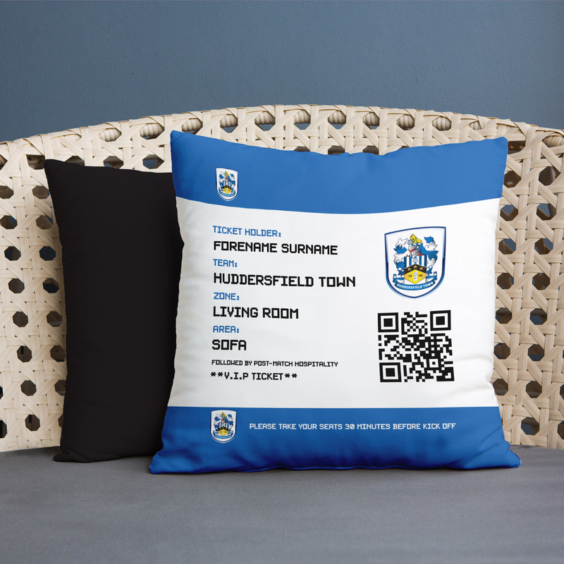 Huddersfield Town- Football Ticket 45cm Cushion - Officially Licenced