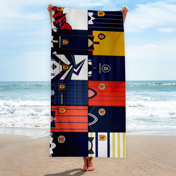 Scotland - Kit Montage - Beach Towel - 150cm x 75cm