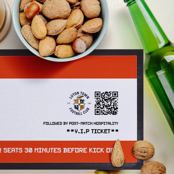 Luton Town - Football Ticket Personalised Bar Runner - Officially Licenced