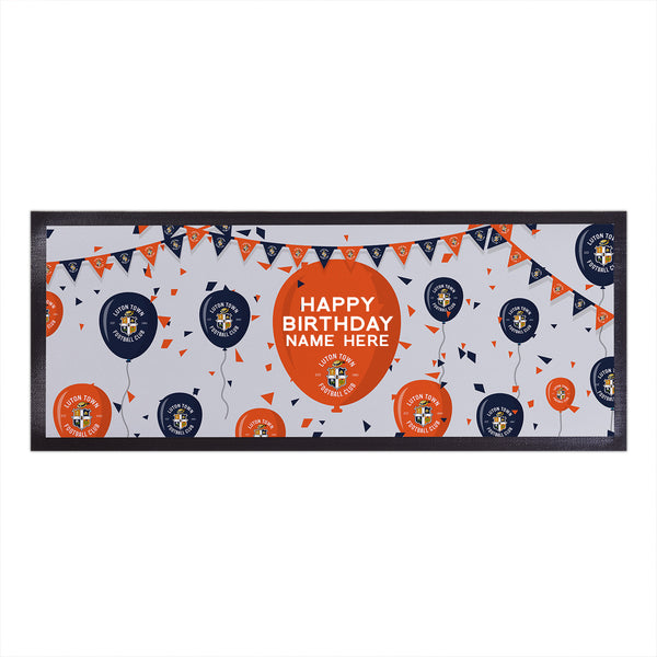Luton Town - Balloons Personalised Bar Runner - Officially Licenced