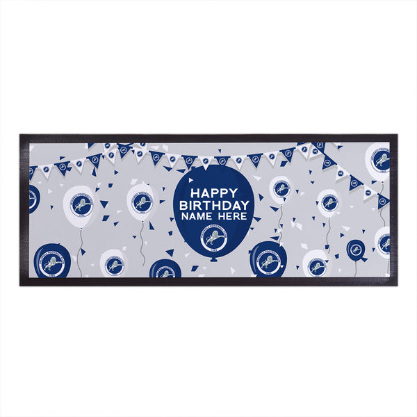 Millwall - Balloons Personalised Bar Runner - Officially Licenced