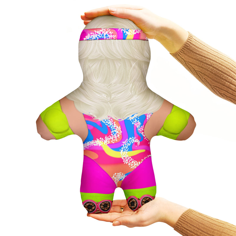 Neon Roller Skate Girl - Mini Me Personalised Doll