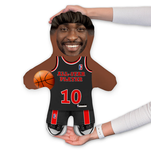 Basketball Player - Custom - Name and Number Shirt - Personalised Mini Me Doll