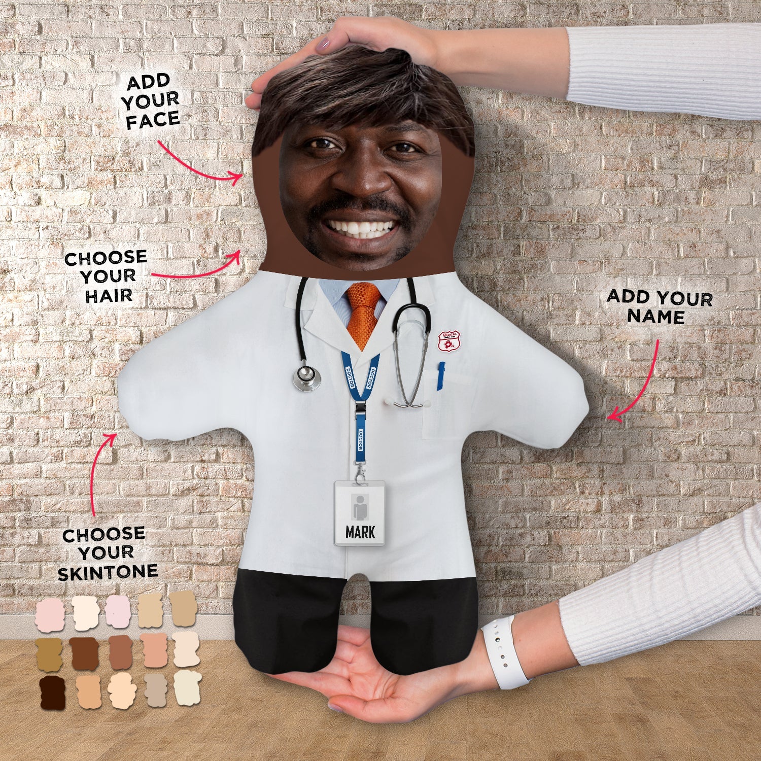 Doctor - Custom - Personalised Mini Me Doll – https://britishmade.gifts/