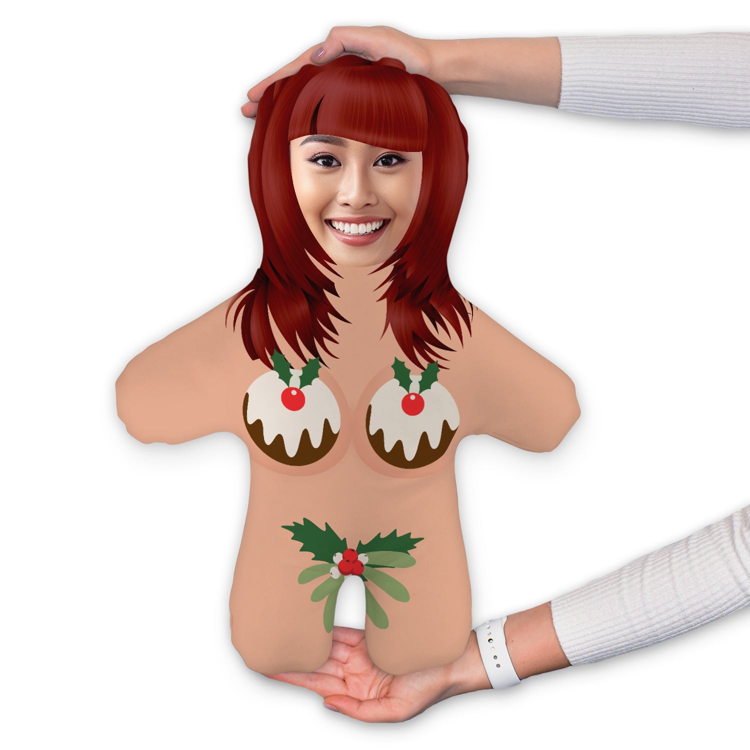 Naked Christmas Pudding - Custom - Personalised Mini Me Doll