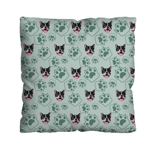 Pet Pattern - Minty Paws - 45cm Cushion