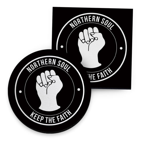 Northern Soul Keep The Faith - Drinks Coaster - Round or Square