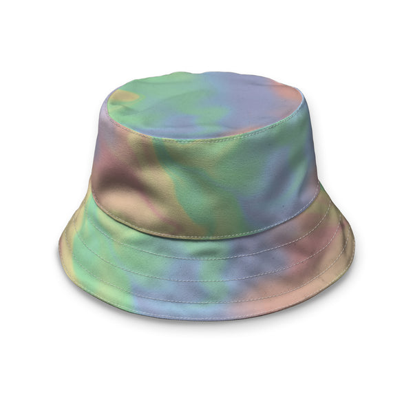 Pastel Rainbow Watercolour Bucket Hat