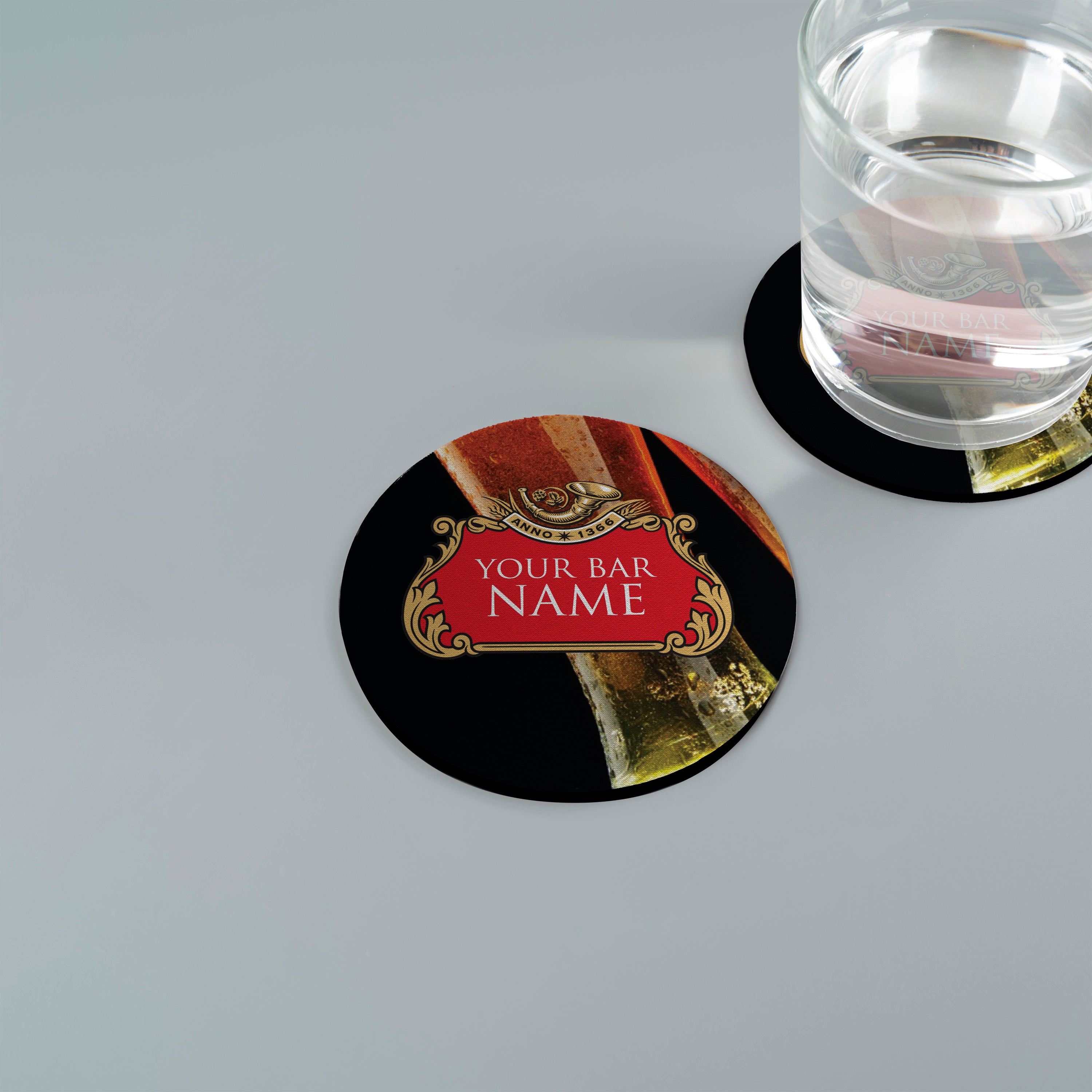 Personalised Stella - Drinks Coaster - Round or Square