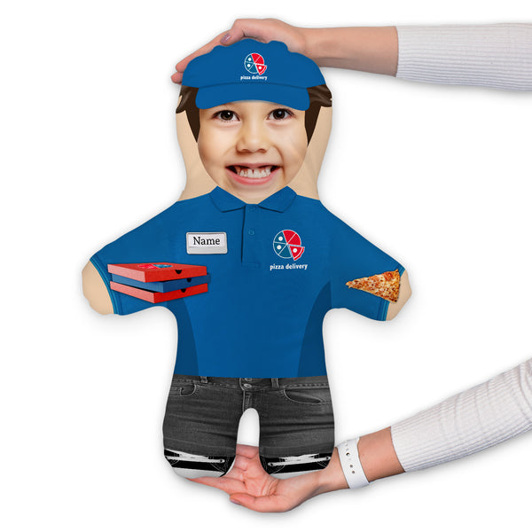 Pizza Delivery Worker - Custom - Mini Me Personalised Doll