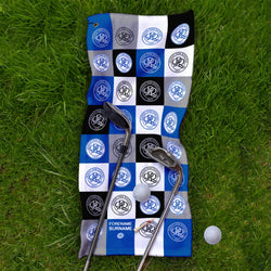 Queens Park Rangers FC - Chequered - Name and Number Lightweight, Microfibre Golf Towel - Officially Licenced