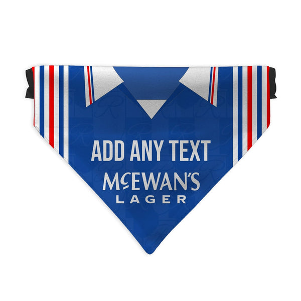 Rangers 1996 Home Shirt - Personalised Pet Bandana - 4 Sizes