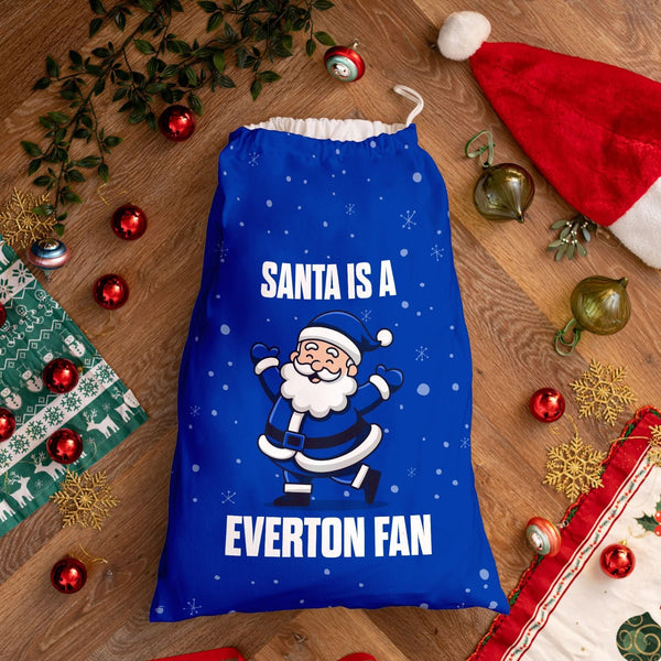 Santa is a Everton Fan - Santa Sack