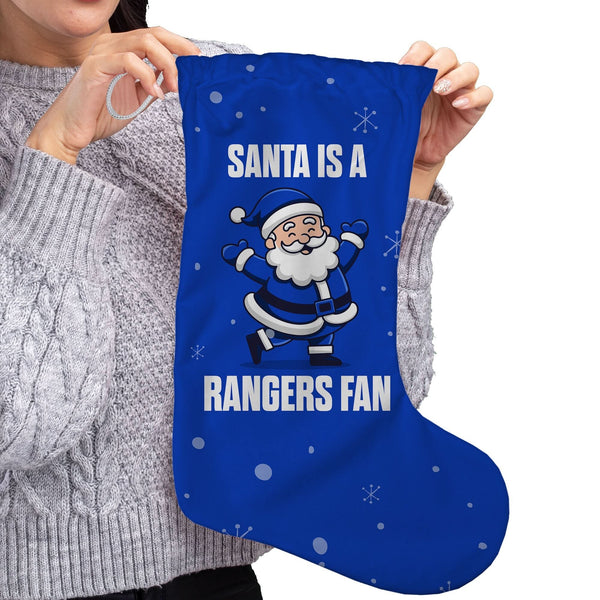 Santa is a Rangers Fan - Christmas Stocking