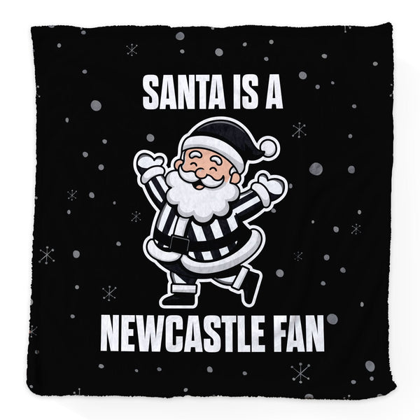 Santa is a Newcastle Fan - Luxury Fleece Blanket 150cm X 150cm