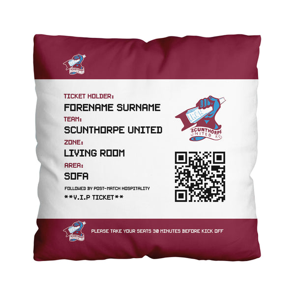 Scunthorpe United - Football Ticket 45cm Cushion - Officially Licenced