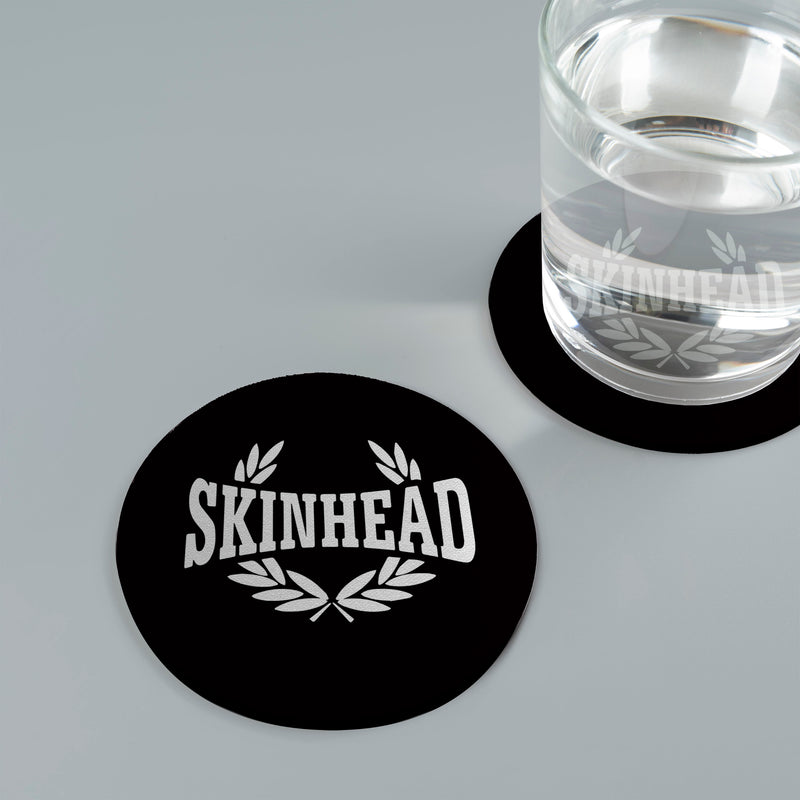 Skinhead - Laurel Leaf - Drinks Coaster - Round or Square