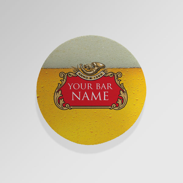 Personalised Stella - Yellow - Drinks Coaster - Round or Square