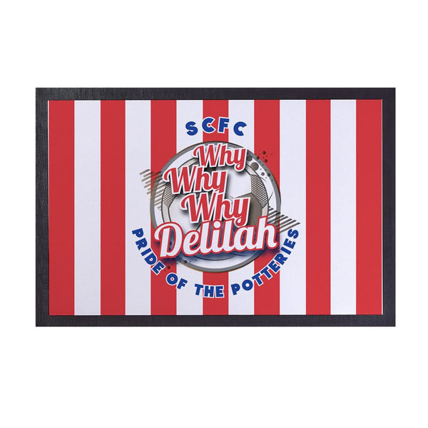 Stoke Delilah  - Football Legends - Door Mat -60cm X 40cm