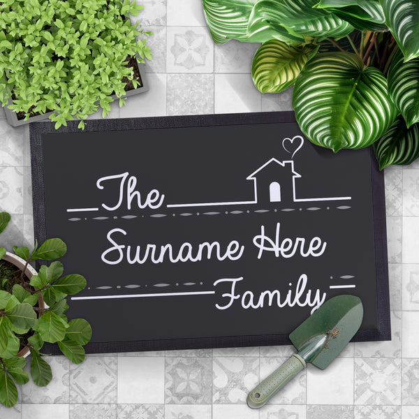 Your Family Name - Personalised Door Mat - 60cm x 40cm