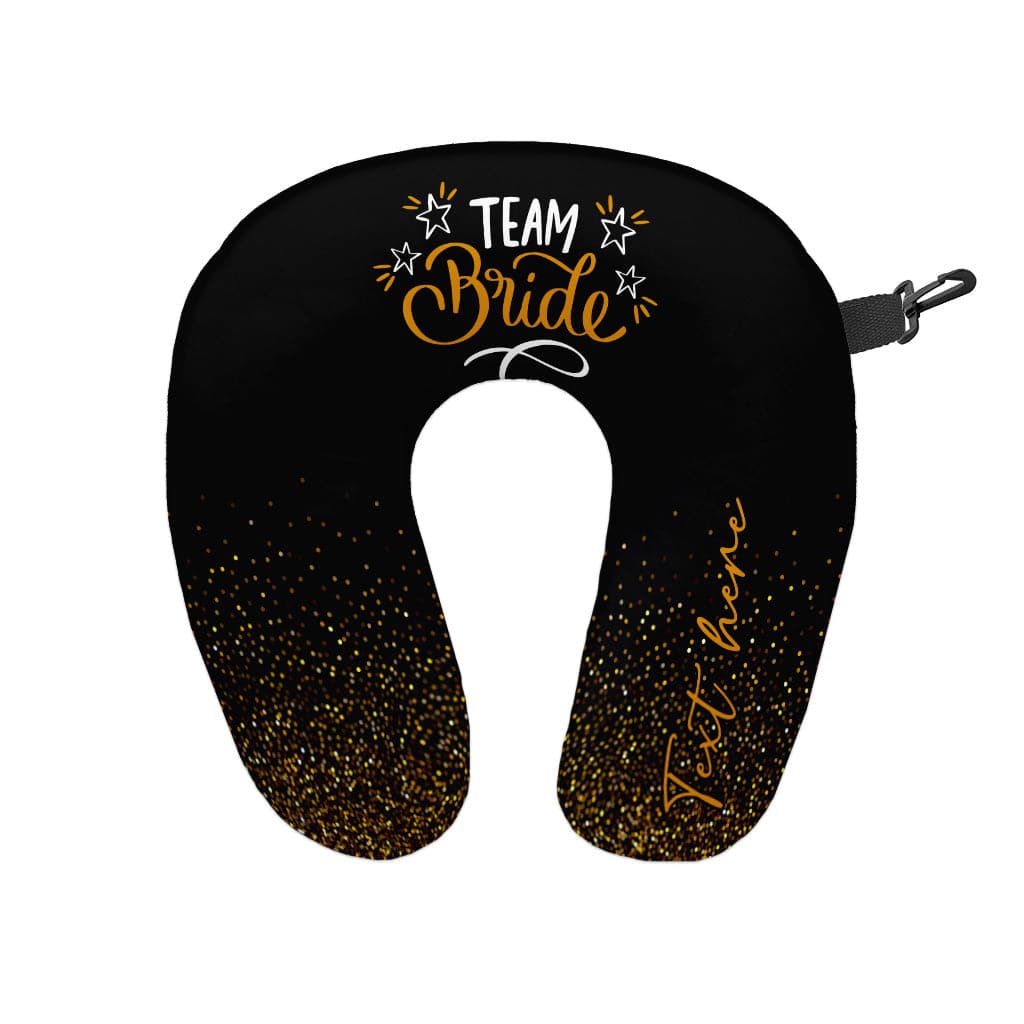 Team Bride - Sparkle - Personalised Travel Neck Pillow – https ...