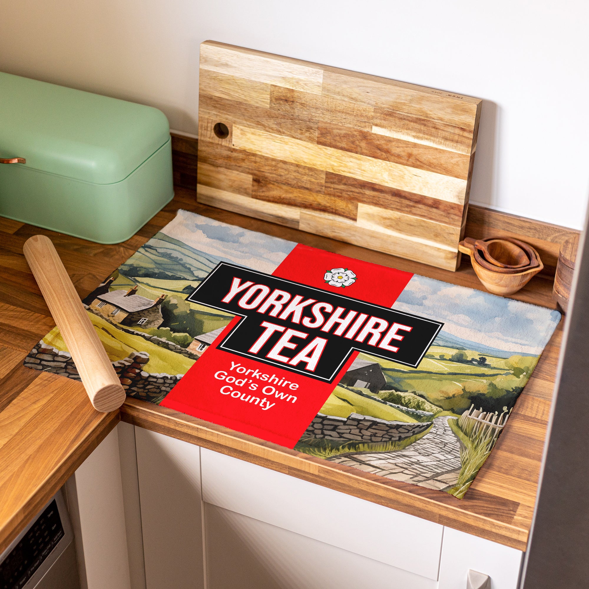 Yorkshire - Personalised - Microfibre Tea Towel