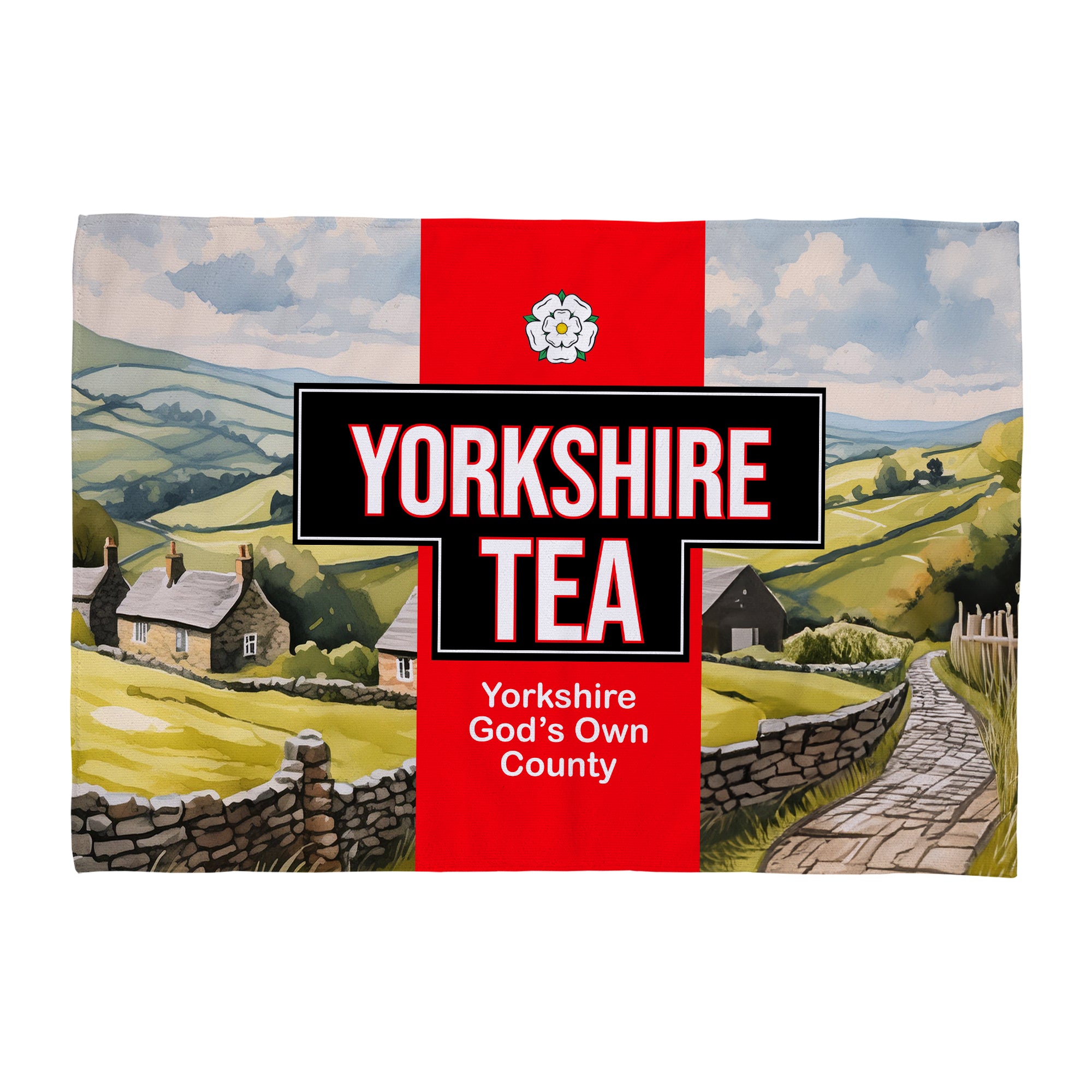 Yorkshire - Personalised - Microfibre Tea Towel