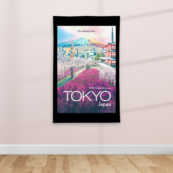 Tokyo, Japan - Vintage Travel poster - Textile Poster
