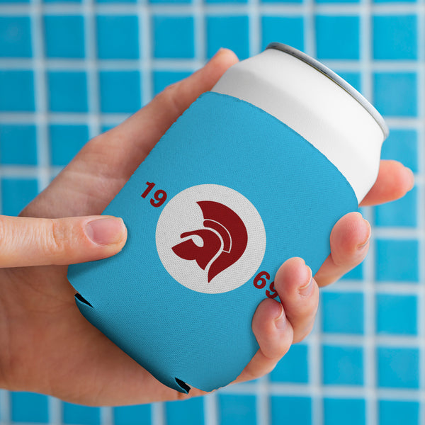Trojan Claret & Blue - Drink Can Cooler