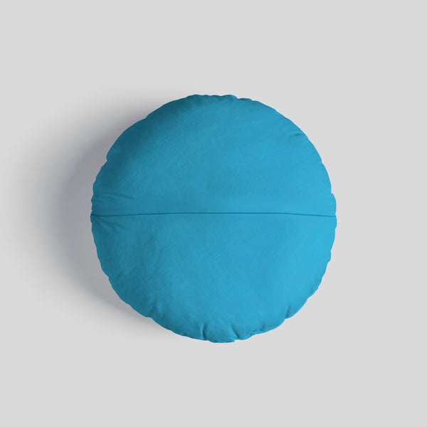 Trojan Claret & Blue 14" Round Throw Cushion