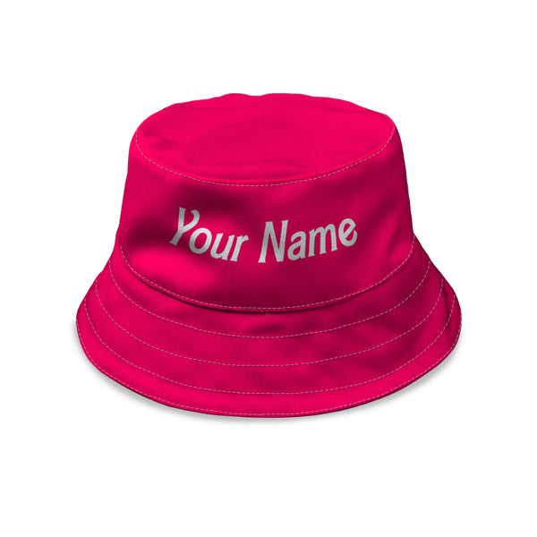 Pink Girly Text Custom Bucket Hat