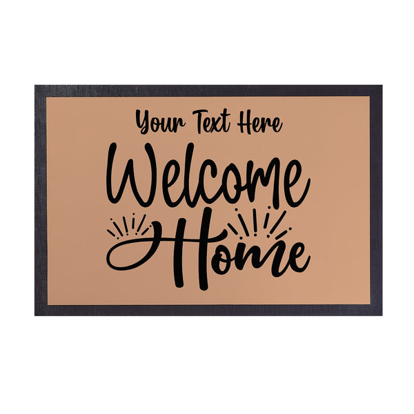 Welcome Home - Any Colour - Personalised Door Mat - 60cm x 40cm