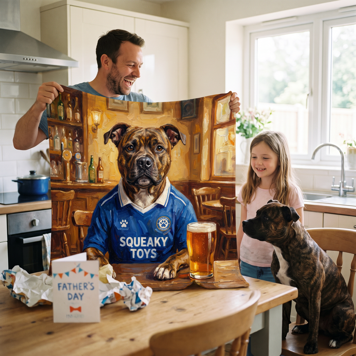 Chewsea personalised pet blanket at home with the real pet