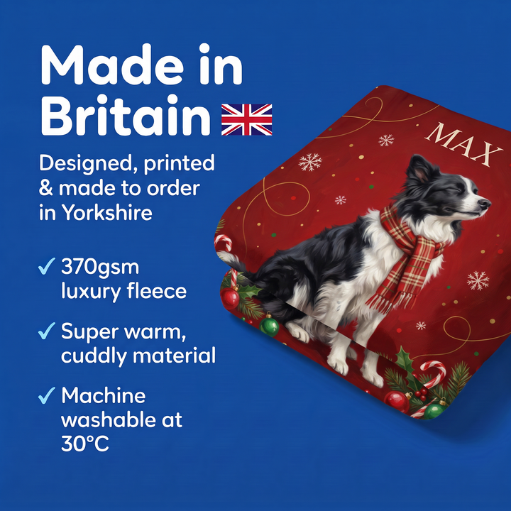 Made in Britain - designed, printed and made to order in Yorkshire, super warm cuddly fleece