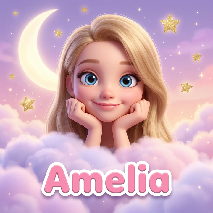 Dreamy Clouds portrait artwork example