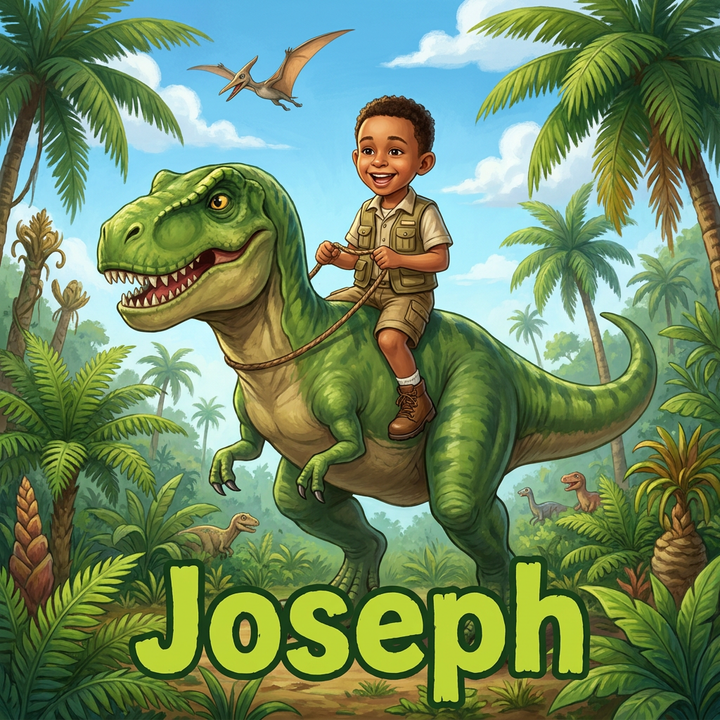 Dino Rider portrait artwork example