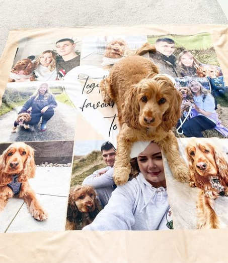 Pet Memory Poem - Personalised Photo Fleece Blanket - 150cm x 150cm