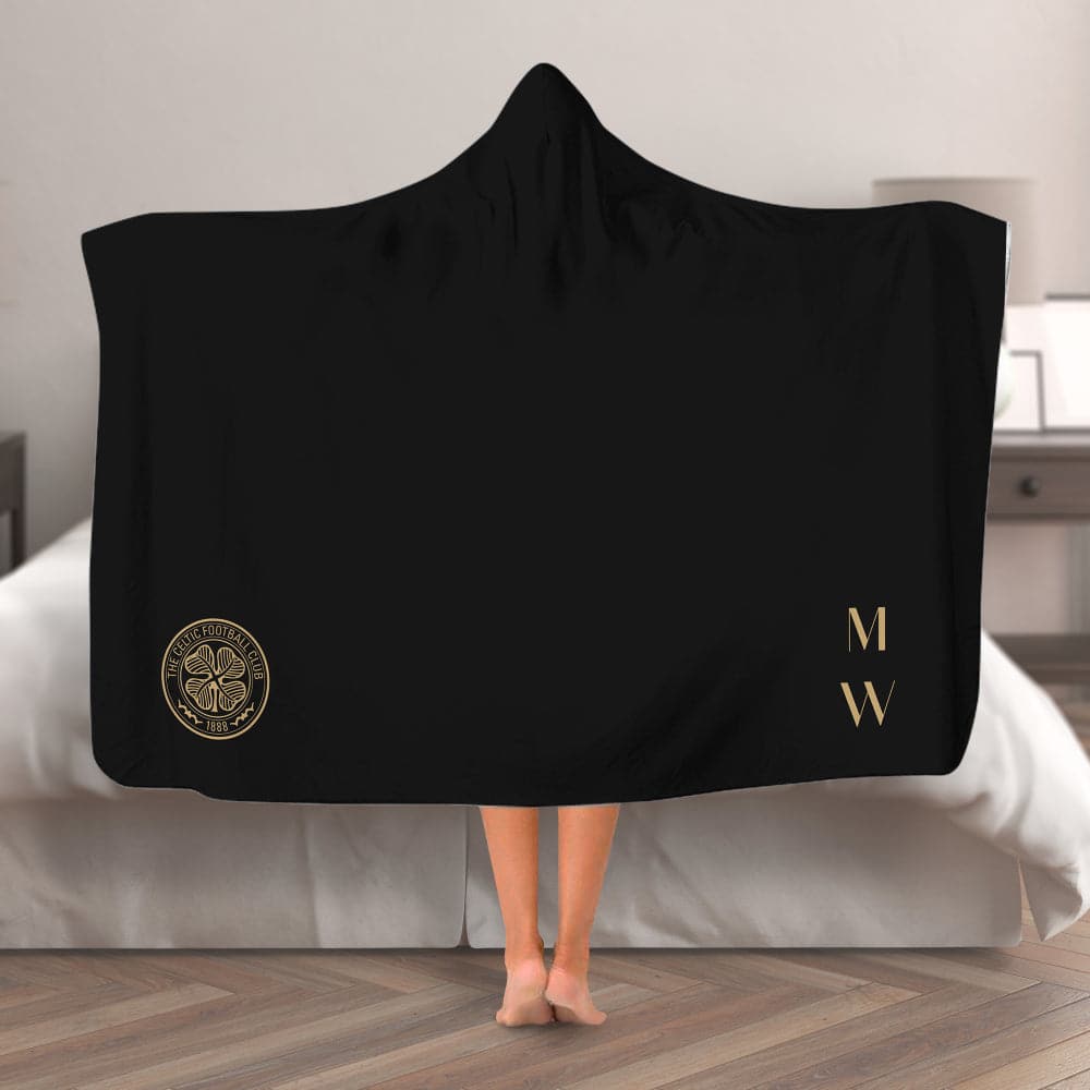 Celtic FC Initials Hooded Blanket (Adult)